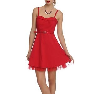 Royal Bones Hot Topic Reto Red Dress SZ XXL